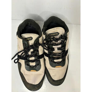 Lacoste T-Clip Low Top Sneaker. Winter Tan Pre Owned  Mens Size 10.5
